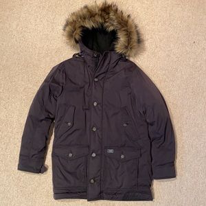 Abercrombie & Fitch Men’s Black Insulated Parka